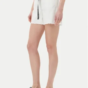 Short Klj Denim Logo Su Cintura Donna