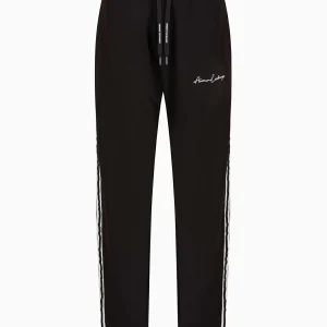 Pantalone In Felpa Banda Lat. Uomo