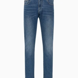 Jeans Indigo Denim 5 Pockets Uomo