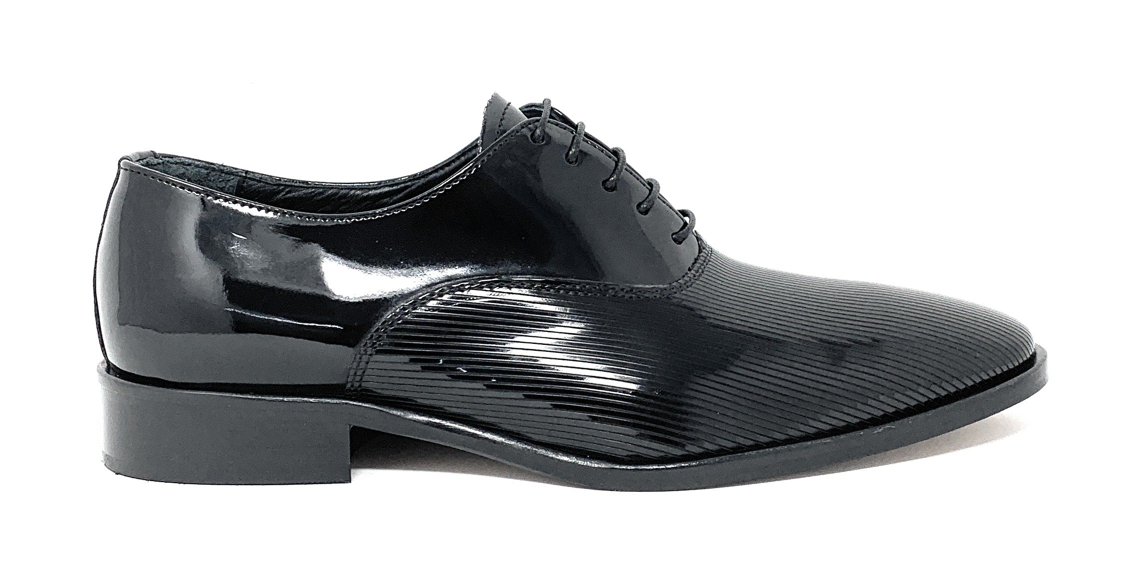 Scarpa modello francesina ANTICA CALZOLERIA CAMPANA 8000 VERNICE NERO uomo - immagine 3