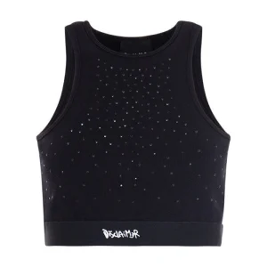 Top In Costina Con Mini Strass Donna