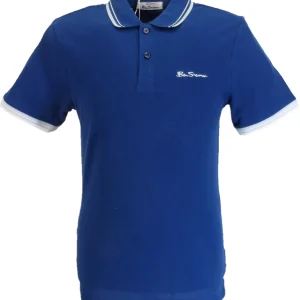 Ben Sherman Men's Signature Royal Blue 100% Cotton Polo Shirt