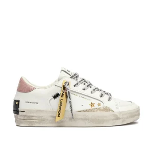 Sneakers Lacci Logati Gold Patch Donna