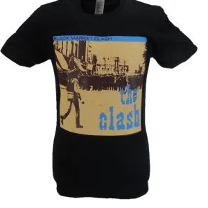 Mens Black Official The Clash Black Market Clash T Shirt