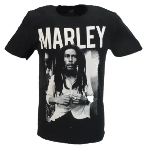 Mens Official Licensed Bob Marley Black and White T Shirt
