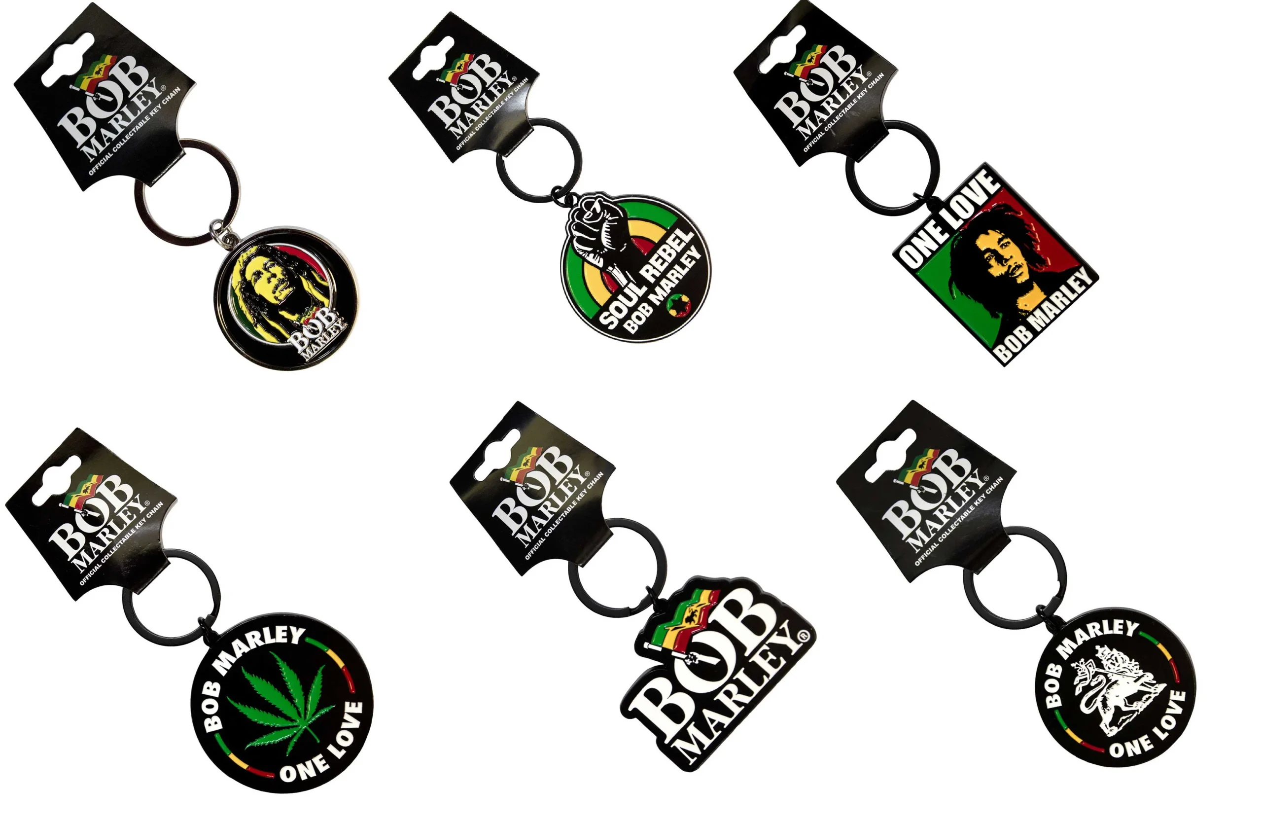 The Classic Bob Marley Metal Key Rings