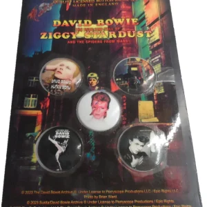 The David Bowie Early Albums Button Badge 5 Pack Set