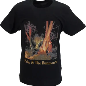 Mens Black Official Echo & The Bunnymen Crocodiles T-Shirt
