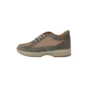 Italia Leone Sneaker taupe camoscio 7002 est uomo