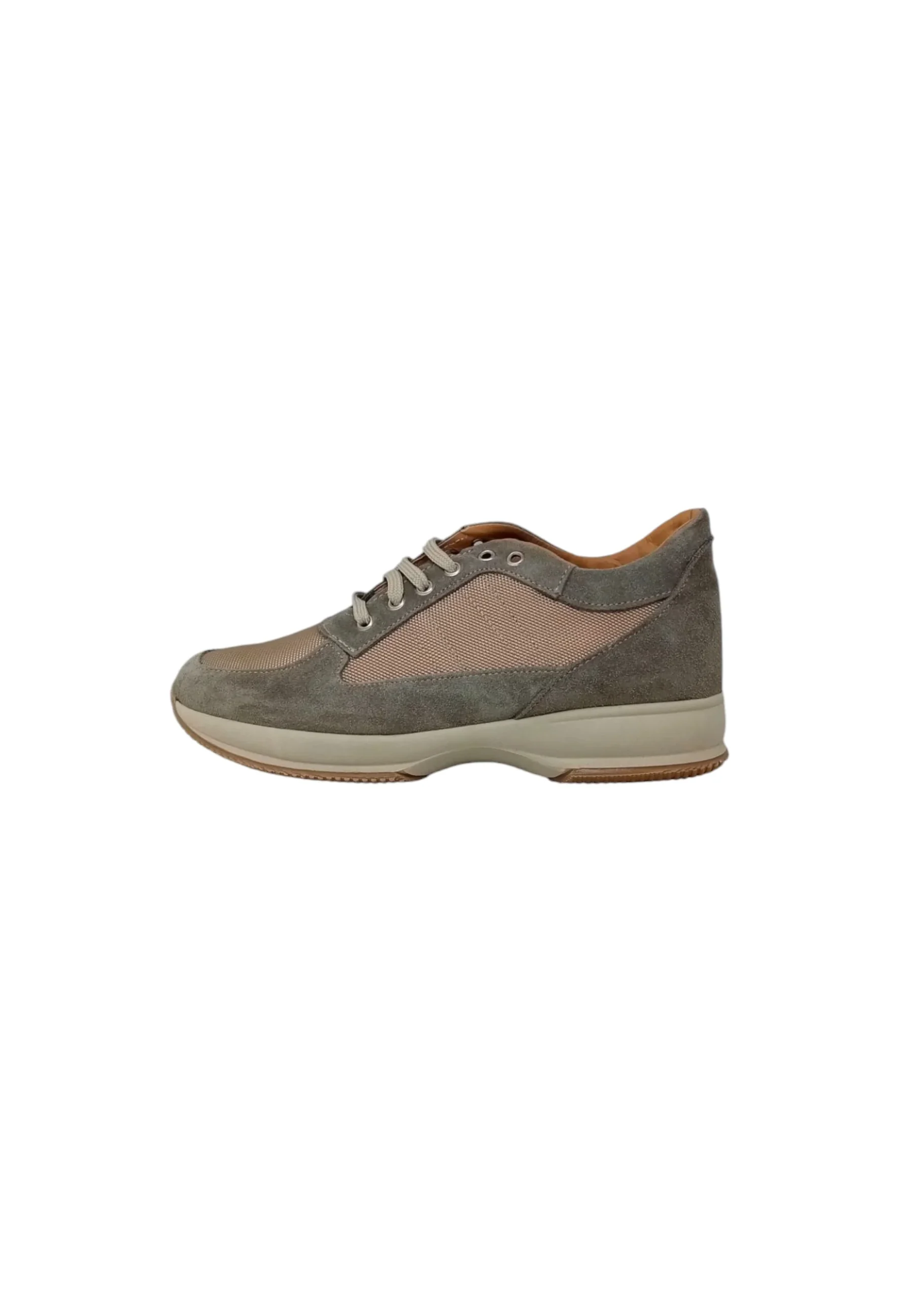 Italia Leone Sneaker taupe camoscio 7002 est uomo - immagine 2