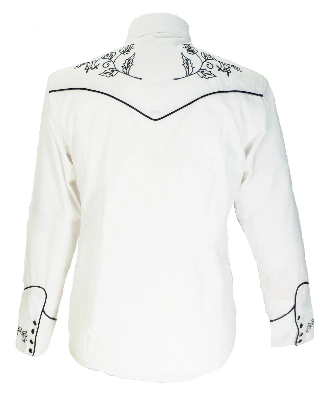 Redstar Rodeo White/Black Western Cowboy Vintage/Retro Shirts - immagine 6