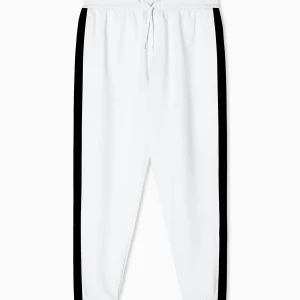 Pantalone In Felpa Con Banda Uomo