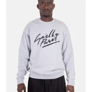 Felpa Con Stampa Signature Uomo