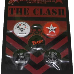 The Clash Button Badge 5 Pack Set