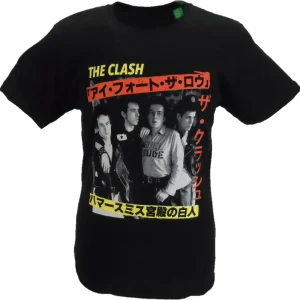 Mens Black Official The Clash London Calling Japan T Shirt