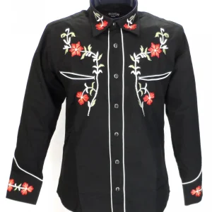 Redstar Rodeo Black Red Western Cowboy Vintage/Retro Shirts