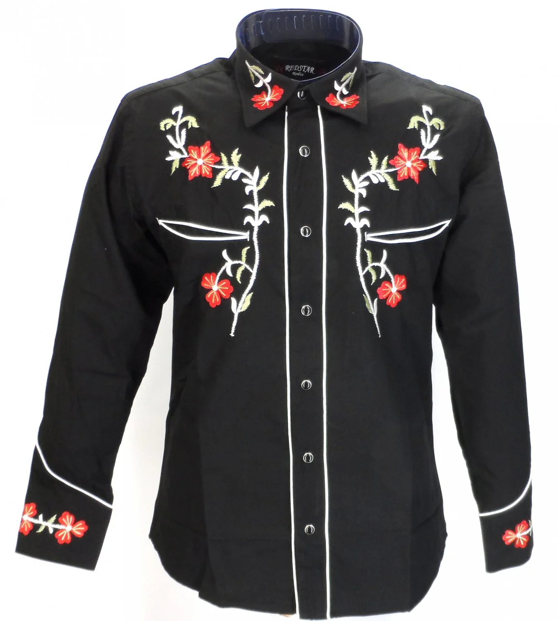 Redstar Rodeo Black Red Western Cowboy Vintage/Retro Shirts
