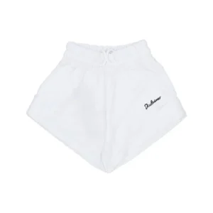 Shorts Felpa Con Risvolto Logo Pc Donna