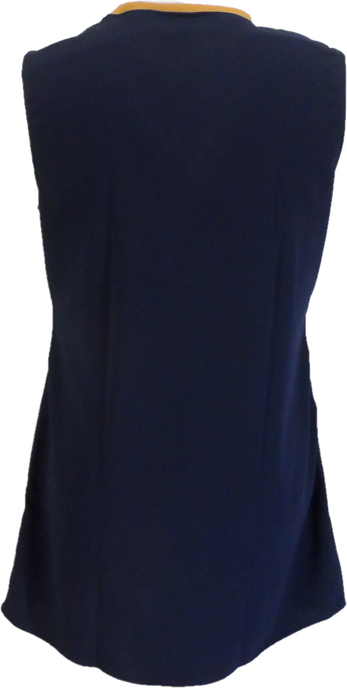 Ladies Retro Navy Blue Anna Mod Dress - immagine 3