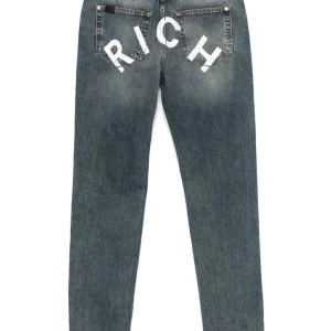 Jeans Logo Stampa Tasche Gr Uomo