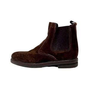 Italia Leone Stivaletto chelsea 0870 camoscio testa di moro uomo