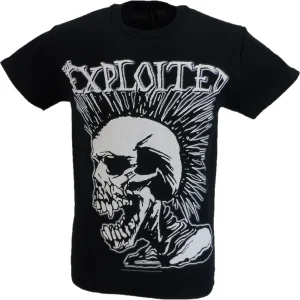 Officially Licensed The Exploited Mohican Skull 100% Cotton T Shirt