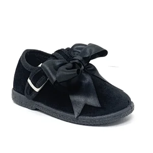 Scarpina DXO Vigevano B19 VELVETNERO per bambino e bambina