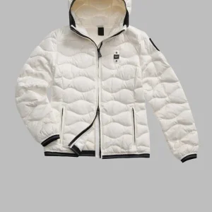 Giubbotto Con Cappuccio Logo Brillantini Donna