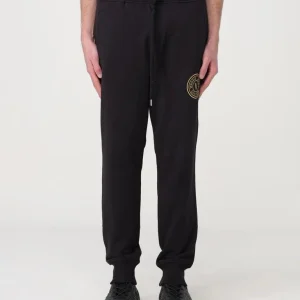 Pantalone Ricamato Con Logo Gold Uomo