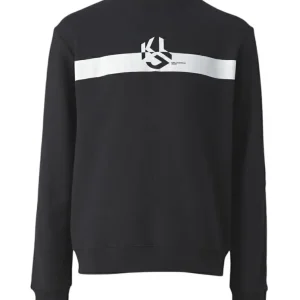 Felpa Giro Stampa Logo Su Fascia Uomo