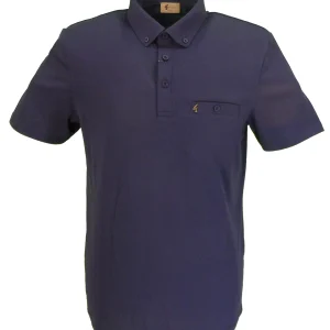 Gabicci Vintage Mens Navy Classic Polo Shirt