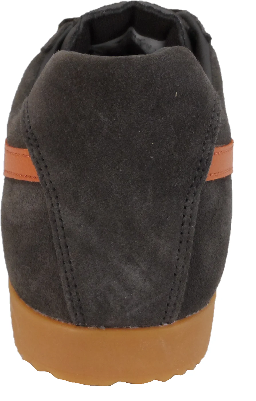 Gola Classics Dark Brown/Orange Harrier Trainers - immagine 4