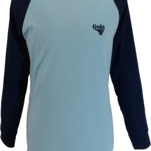 Gola Mens Long Sleeve Raglan with Flat Knit Trim and Flock Logo