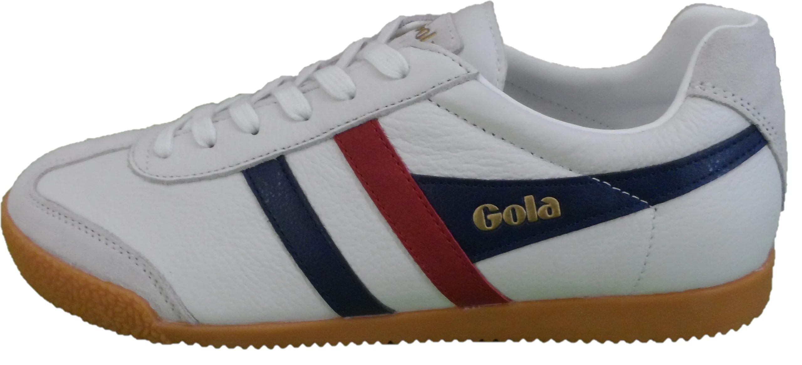 Gola Classics White/Navy/Red Harrier Trainers - immagine 3