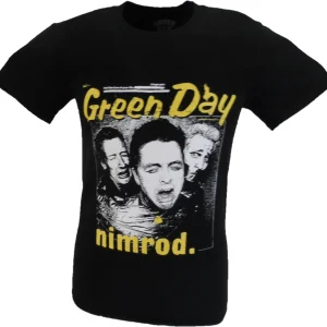 Mens Black Official Green Day Yellow Pick - Nimrod T Shirt