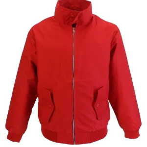Mazeys Mens Red Harrington Jacket`s