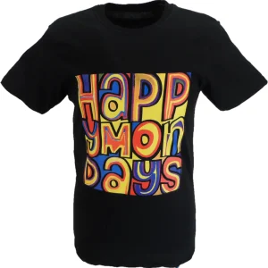 Mens Official Licensed Happy Monday Black T Shirt