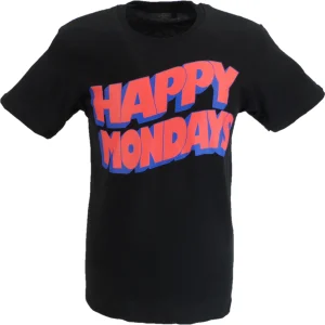 Mens Official Licensed Happy Monday Black Logo T Shirt