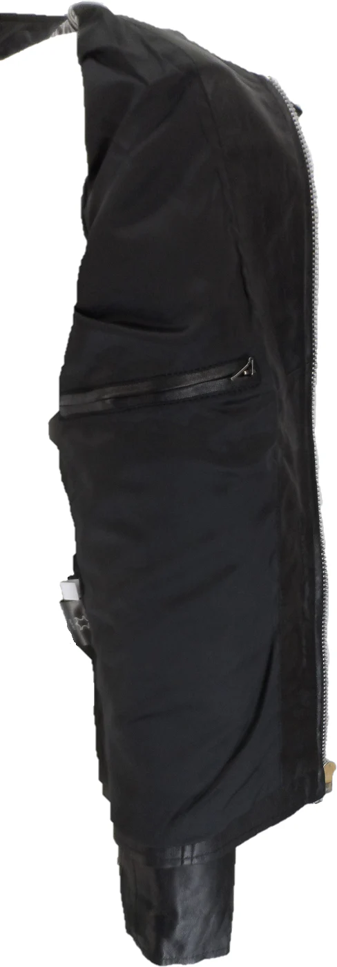 Real Hoxton Mens Black Leather Cafe Racer Jacket - immagine 5
