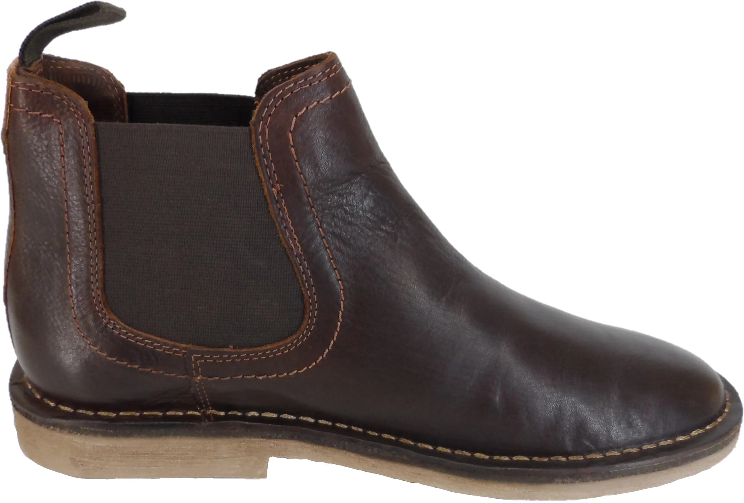 Hush Puppies Mens Brown Leather Chelsea Desert Boots - immagine 5