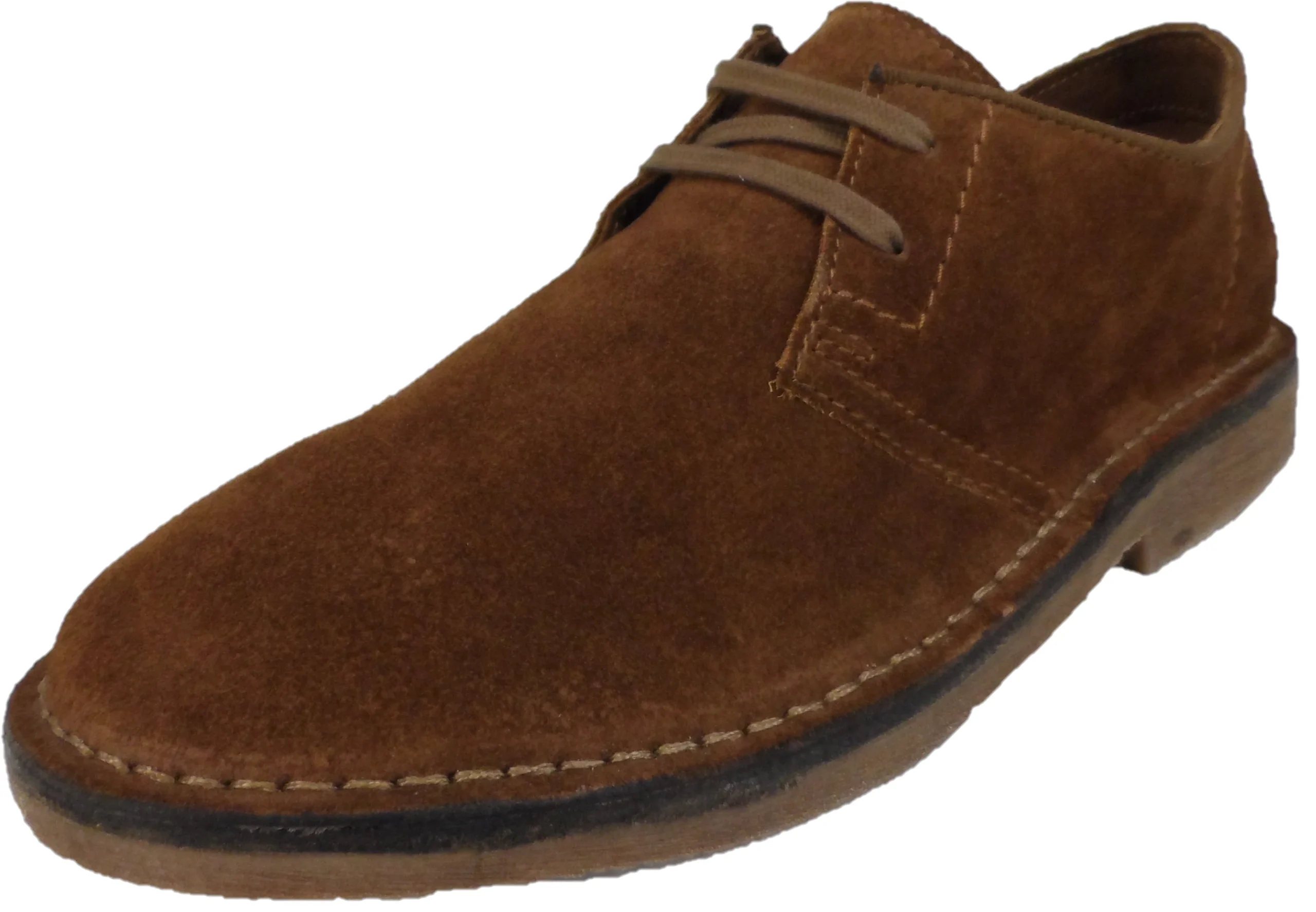Hush Puppies Mens Tan Real Suede Desert Shoes - immagine 2