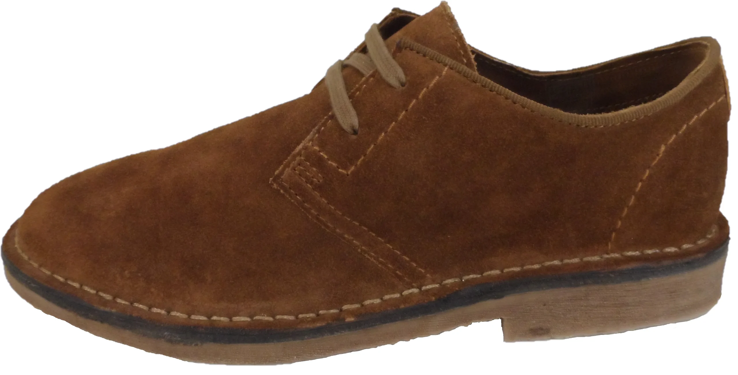 Hush Puppies Mens Tan Real Suede Desert Shoes - immagine 3