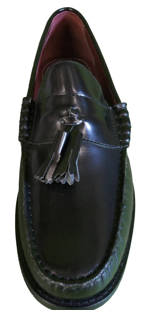 Ikon Original All Leather Retro Mod Black Tassel Loafers - immagine 7