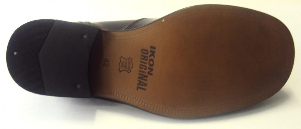 Ikon Original Oxblood Krombie Retro Mod All Leather Brogue Shoes - immagine 7