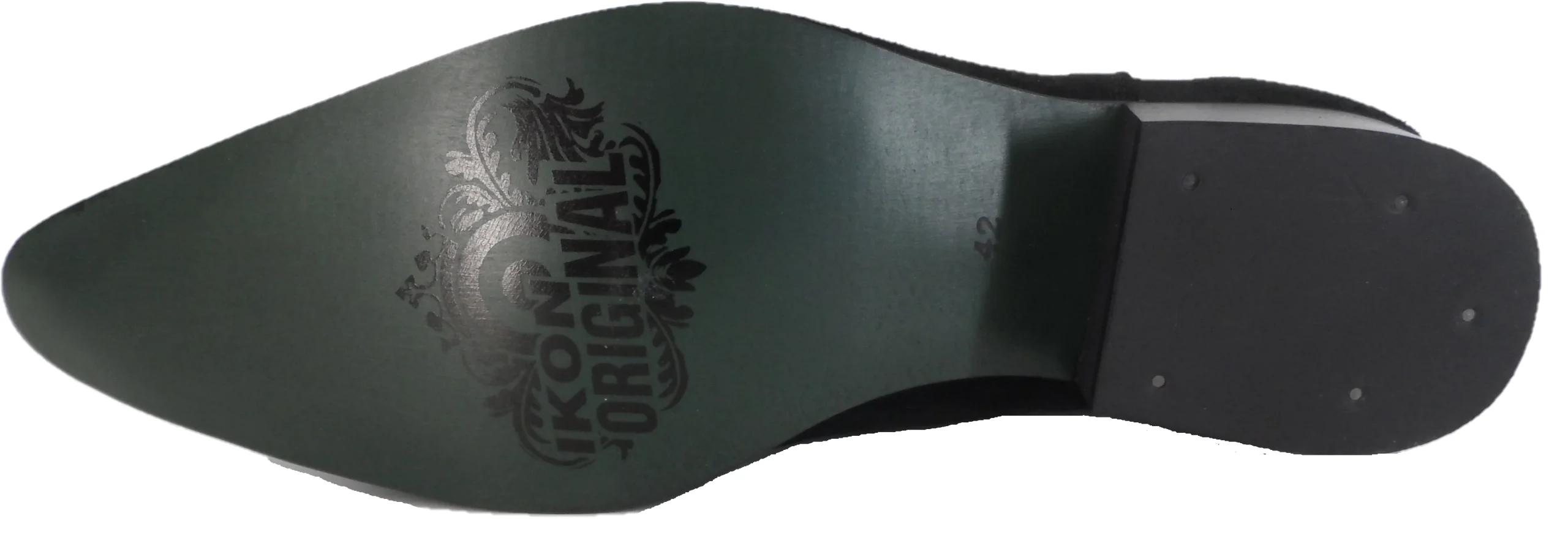 Ikon Original Black Real Suede Winklepicker Mod Beatle Boots - immagine 6