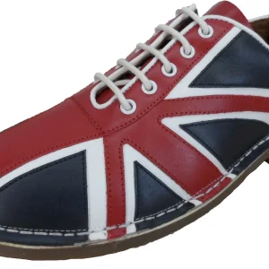 Ikon Original Union Jack Mens Red/White/Blue Mod Jam Bowling Shoes