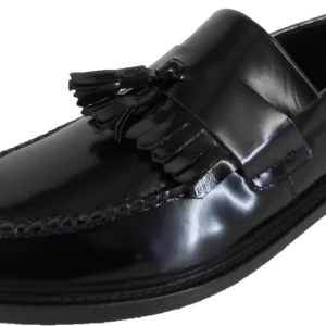 Ikon Original Mens Selecta Black Retro,Ska,Northern Soul Tassel Loafers
