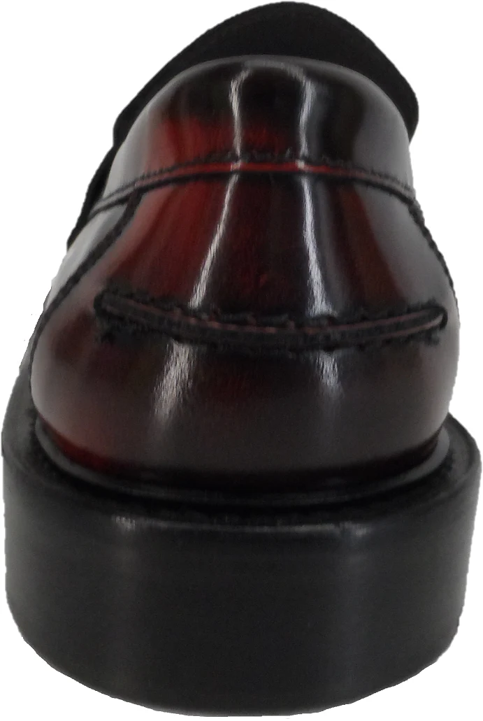 Ikon Original Mens Twister Oxblood Retro,Ska,Northern Soul Tassel Loafers - immagine 4