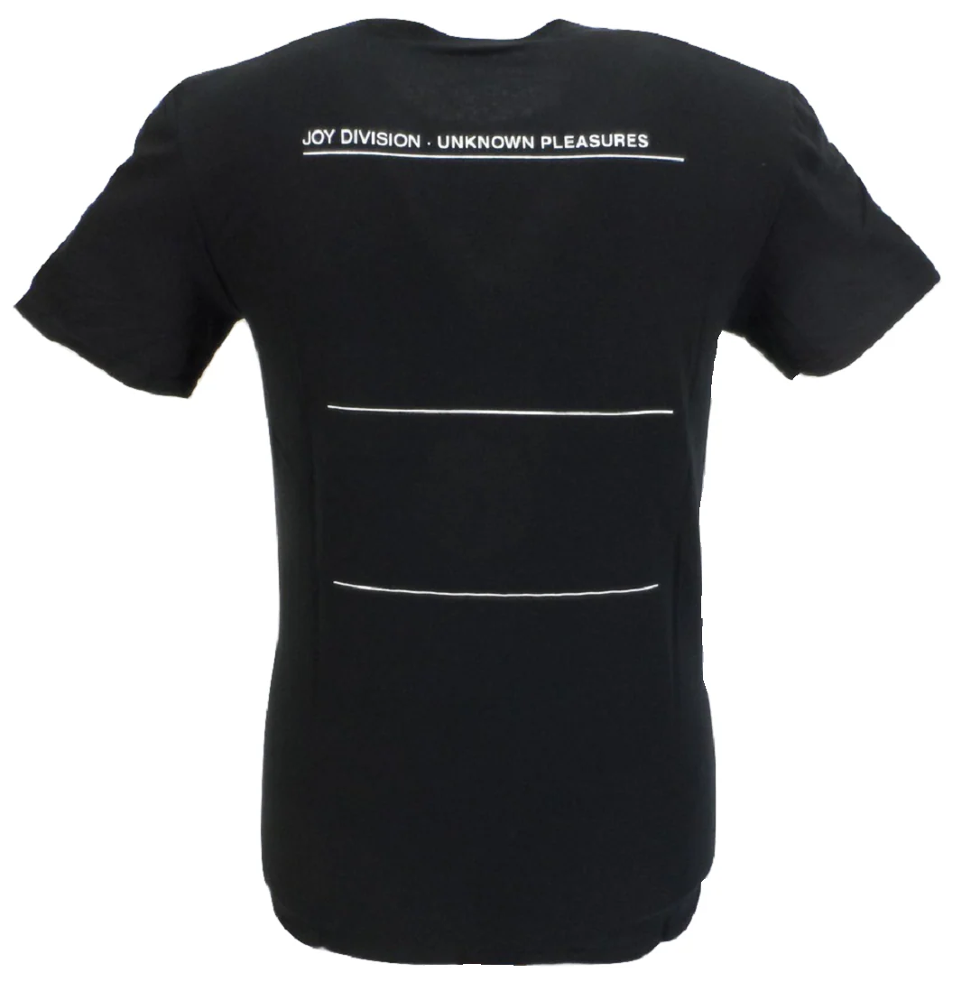 Mens Official Joy Division 'Unknown Pleasures' With Back Print T Shirt - immagine 3