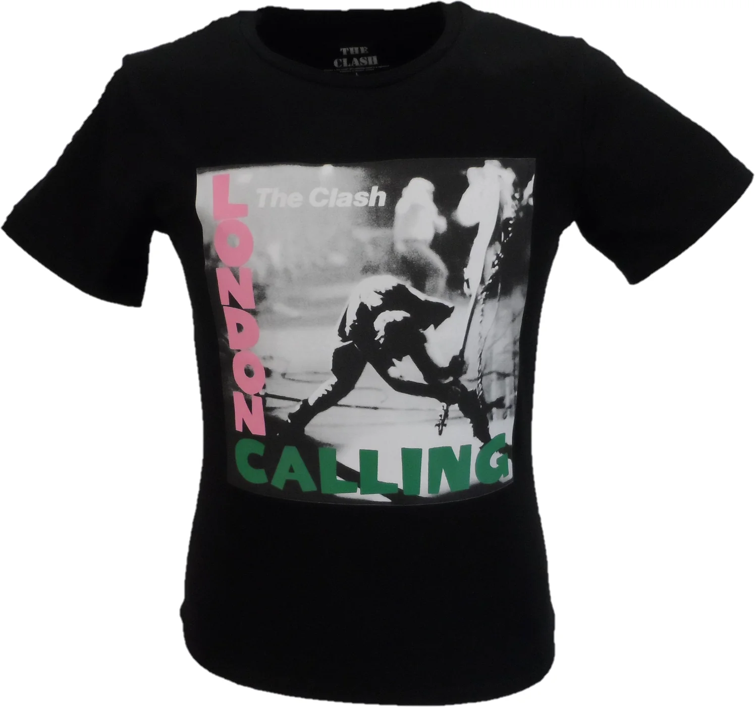 Ladies Black Official The Clash London Calling T Shirt - immagine 2